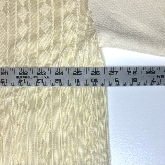Michael Irvin 88 Men’s Size XXL 2XL SS Button Down Knit Shirt Cream Rayon Blend - Picture 6 of 10
